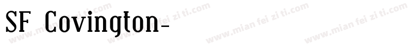 SF Covington字体转换